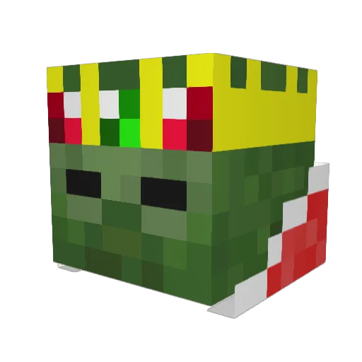 Flyyiscool Minecraft avatar head, 3D render