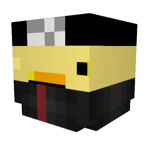 FmL42o Minecraft avatar head, 3D render
