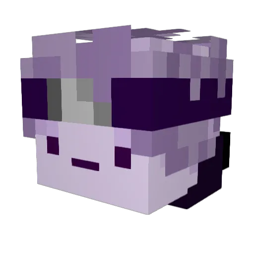 FmbyMilk Minecraft avatar head, 3D render