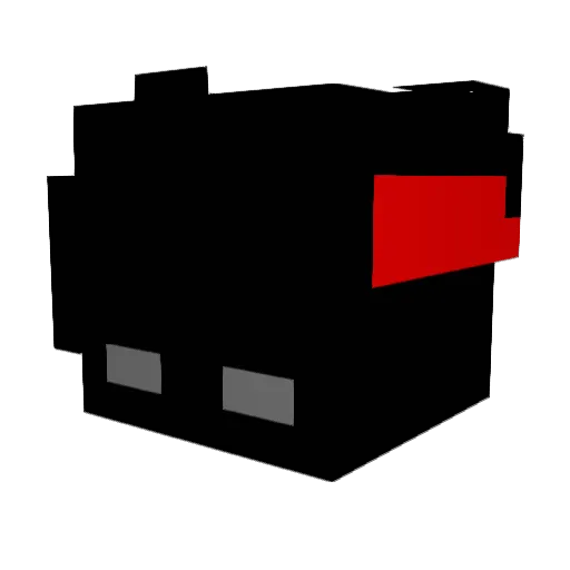 FnSkill Minecraft avatar head, 3D render