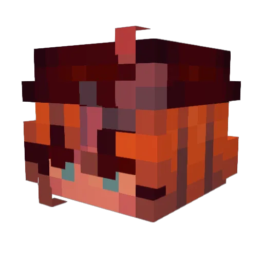 Fnaf5126 Minecraft avatar head, 3D render