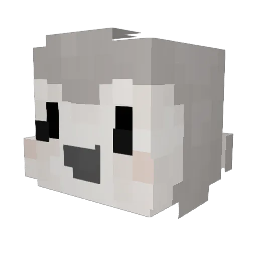 FnafAlexis Minecraft avatar head, 3D render