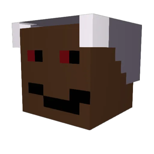 FnafSong Minecraft avatar head, 3D render