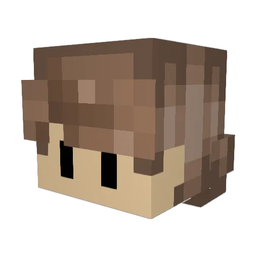 FnauxVfx Minecraft avatar head, 3D render