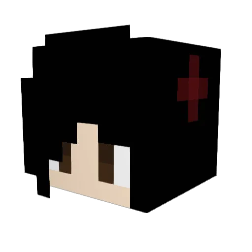 FngzFrThMmrs Minecraft avatar head, 3D render