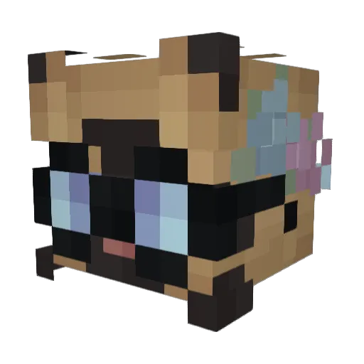 Fnlp Minecraft avatar head, 3D render