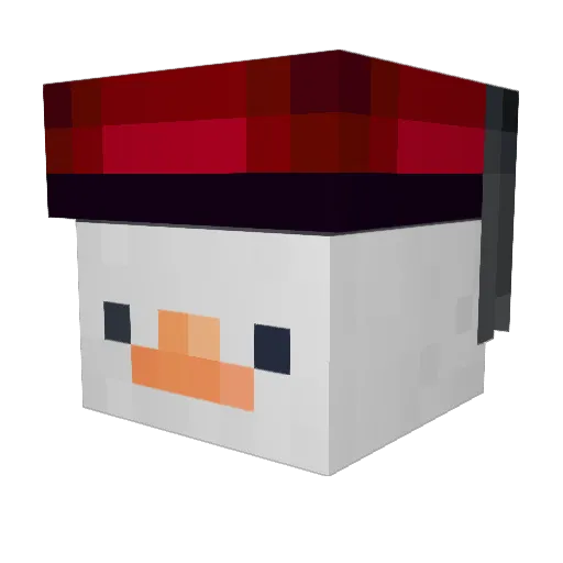 FnsOff Minecraft avatar head, 3D render
