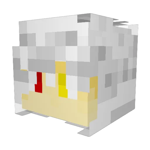 Fnz03 Minecraft avatar head, 3D render