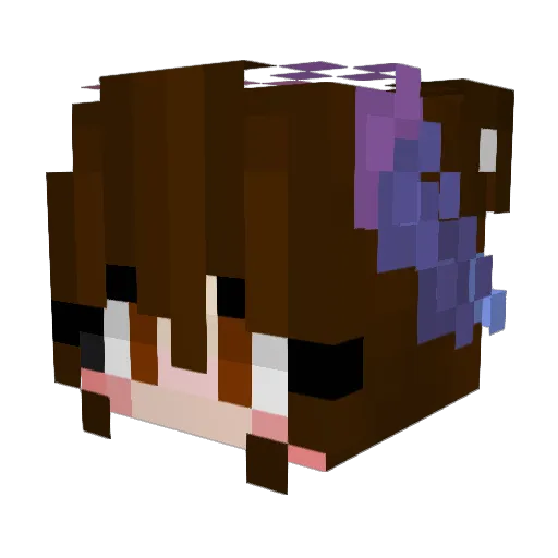 FoFunny Minecraft avatar head, 3D render