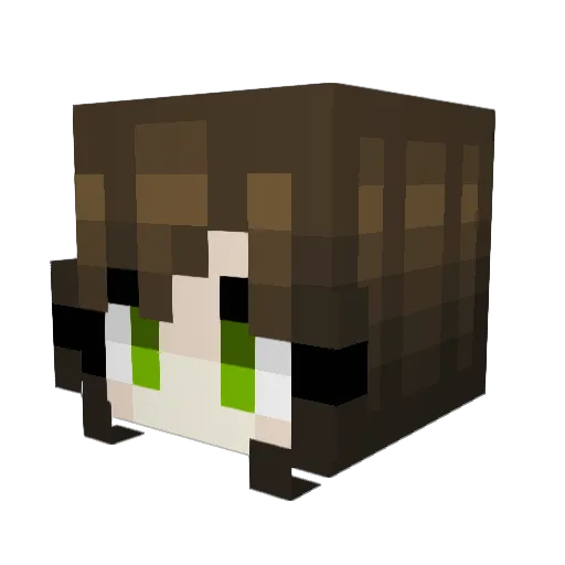 FoIyx Minecraft avatar head, 3D render