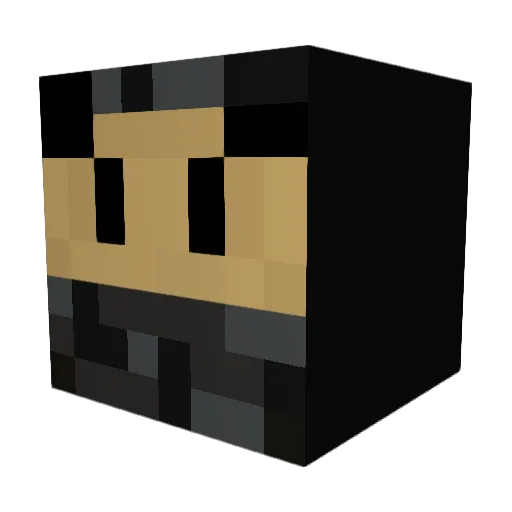 FoJaoJoke Minecraft avatar head, 3D render