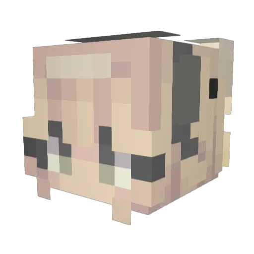 FoN_Genesis Minecraft avatar head, 3D render