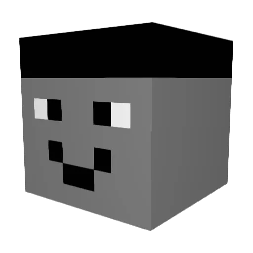 FoSh__ Minecraft avatar head, 3D render