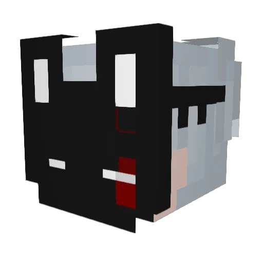 FoXicKu Minecraft avatar head, 3D render