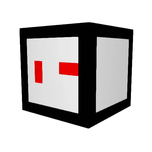 FoXoGeN Minecraft avatar head, 3D render