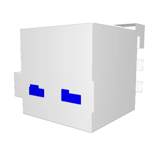 FoXtreme22 Minecraft avatar head, 3D render