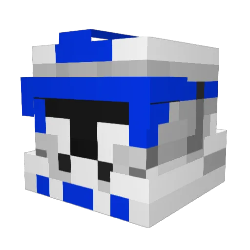Fobknocker Minecraft avatar head, 3D render