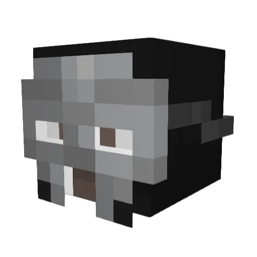 Fobmay Minecraft avatar head, 3D render