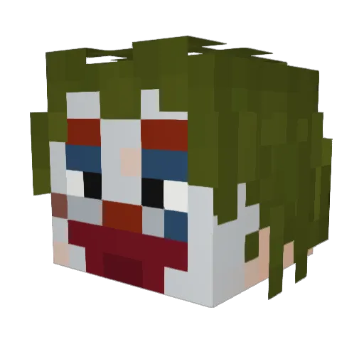 FochiComedy Minecraft avatar head, 3D render