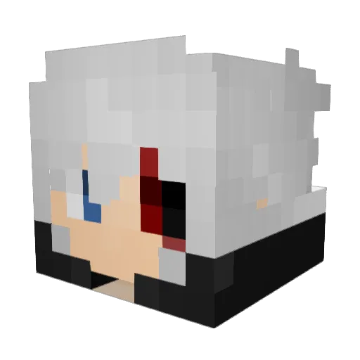 FoczastyMnich Minecraft avatar head, 3D render