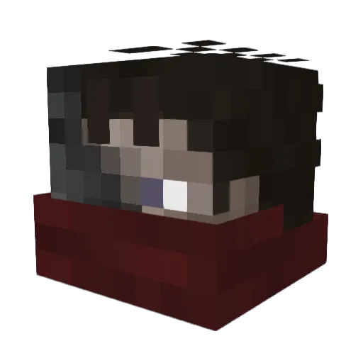 FoeBones Minecraft avatar head, 3D render