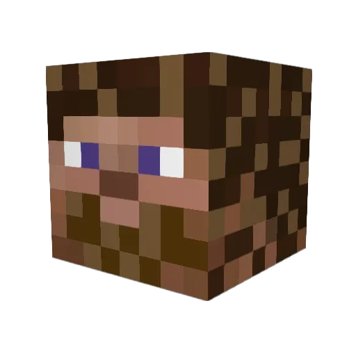 FoeXXXL Minecraft avatar head, 3D render