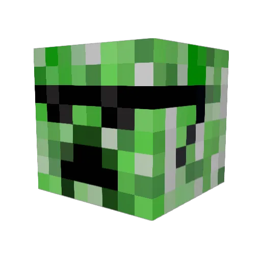Foebiii Minecraft avatar head, 3D render