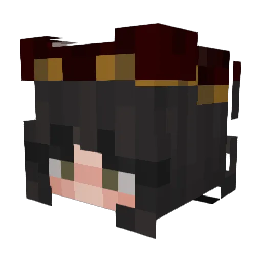 Foetroe Minecraft avatar head, 3D render