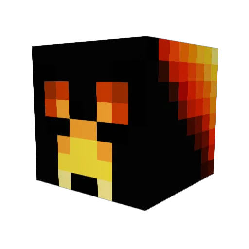 FoetusOnSpeed Minecraft avatar head, 3D render