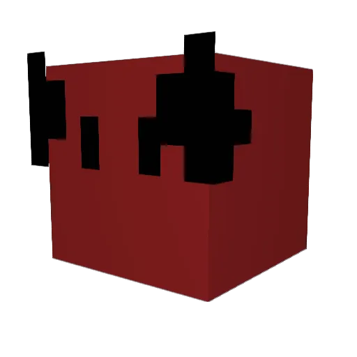 Foetus_Kitten Minecraft avatar head, 3D render