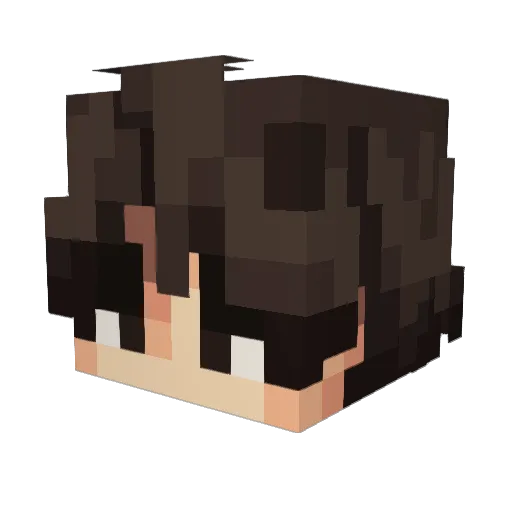 Foexel Minecraft avatar head, 3D render
