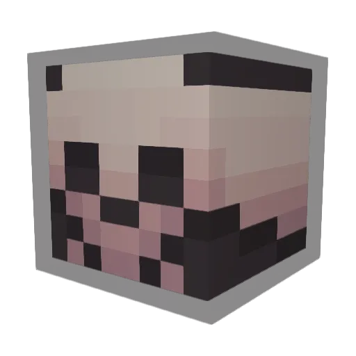 Fofa729 Minecraft avatar head, 3D render