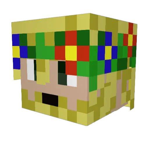 FogJumper Minecraft avatar head, 3D render