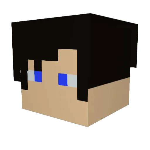 FogMonsterBird Minecraft avatar head, 3D render