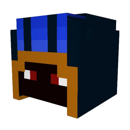 Foggerr Minecraft avatar head, 3D render