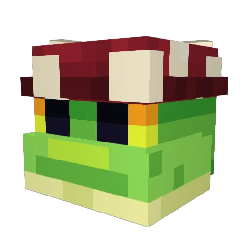 Foggg_ Minecraft avatar head, 3D render