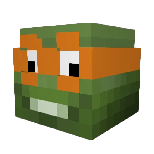 Foggo Minecraft avatar head, 3D render