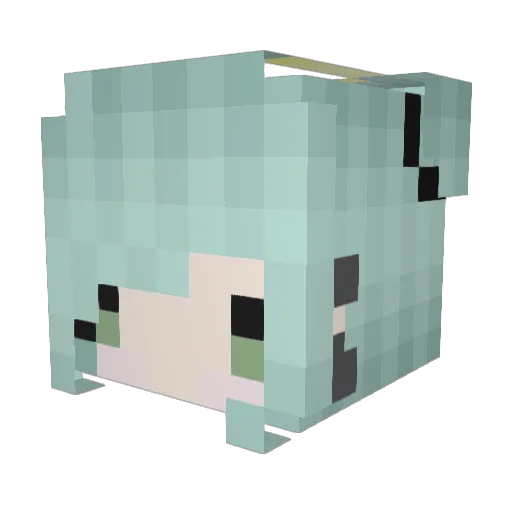 FoggyCloudy Minecraft avatar head, 3D render