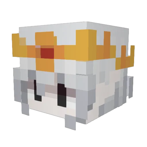 Fogusss Minecraft avatar head, 3D render