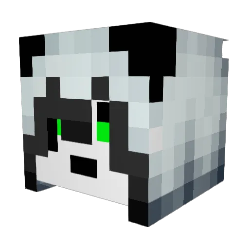 Foisen Minecraft avatar head, 3D render