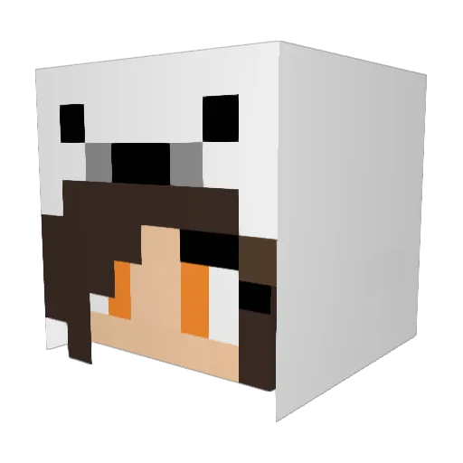Fokaczini Minecraft avatar head, 3D render