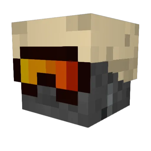 Folavin17 Minecraft avatar head, 3D render
