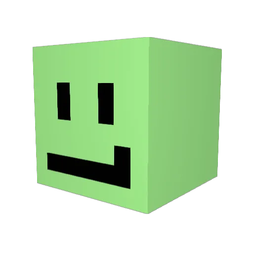 FolderST Minecraft avatar head, 3D render
