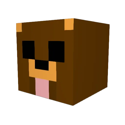 FoleyHD Minecraft avatar head, 3D render
