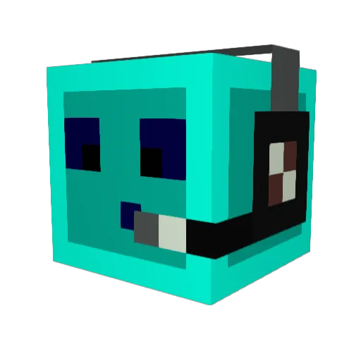 FoleyWWE Minecraft avatar head, 3D render