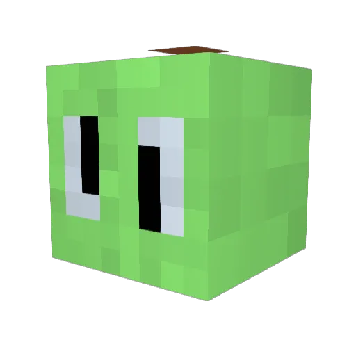 FolgentPears Minecraft avatar head, 3D render