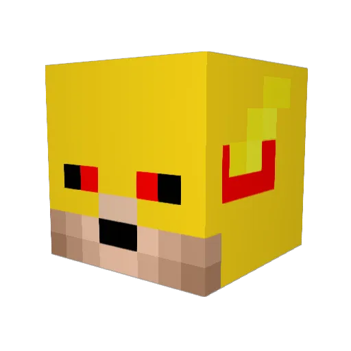 FolkeThelin Minecraft avatar head, 3D render