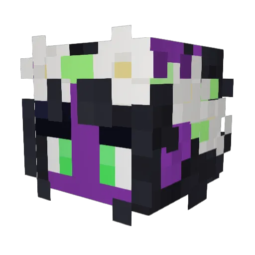 FolkenZX Minecraft avatar head, 3D render