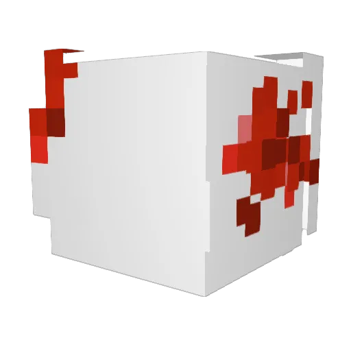 Follimz Minecraft avatar head, 3D render