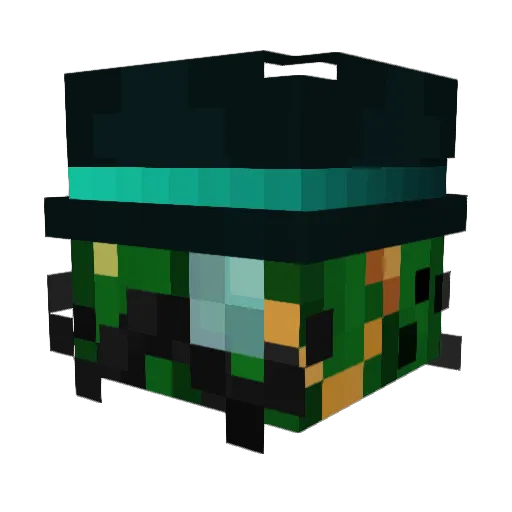Follion Minecraft avatar head, 3D render